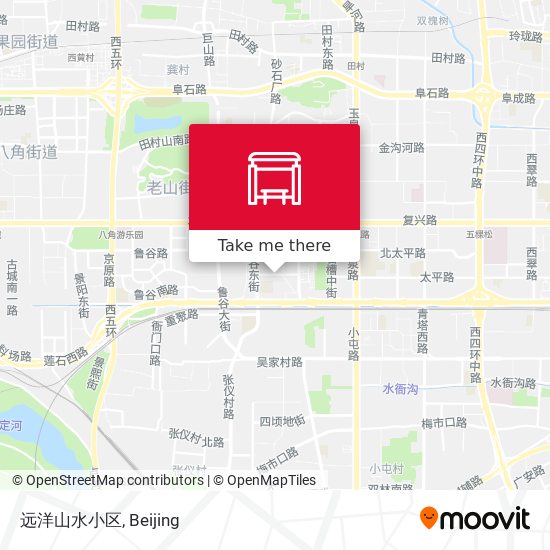 远洋山水小区 map