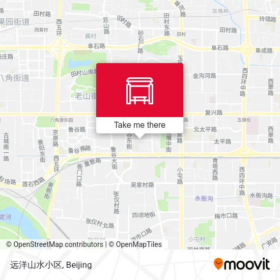 远洋山水小区 map