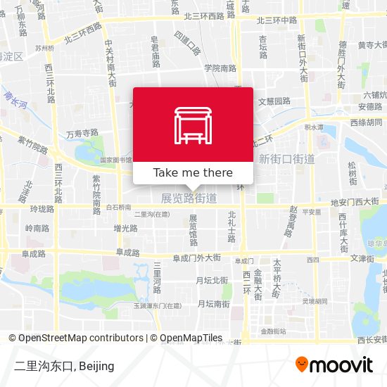 二里沟东口 map