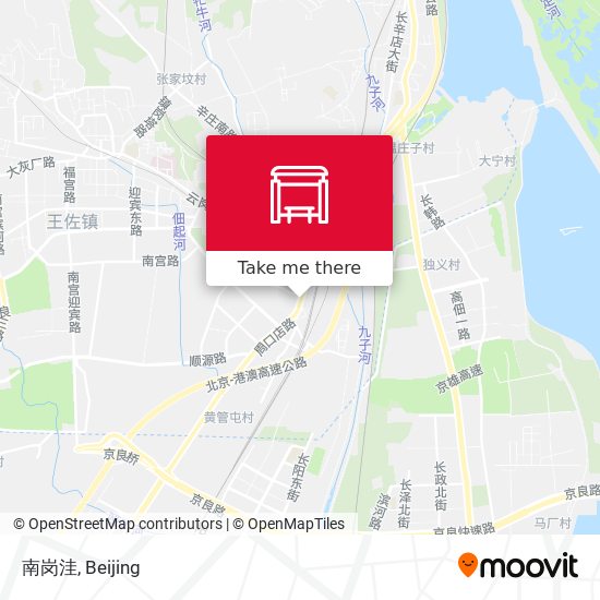南岗洼 map