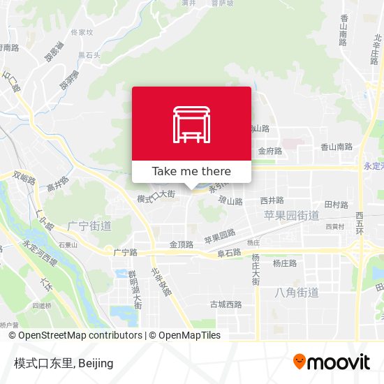 模式口东里 map