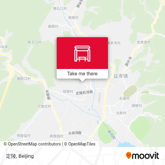 定陵 map