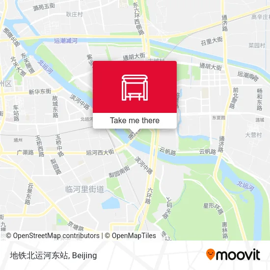 地铁北运河东站 map