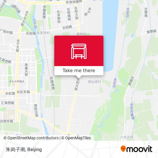 朱岗子南 map
