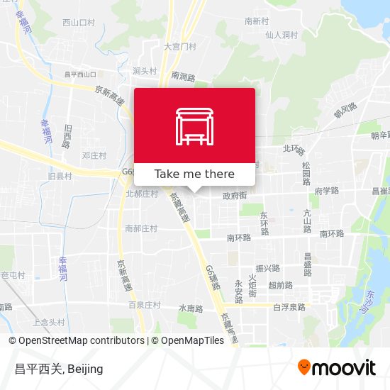 昌平西关 map