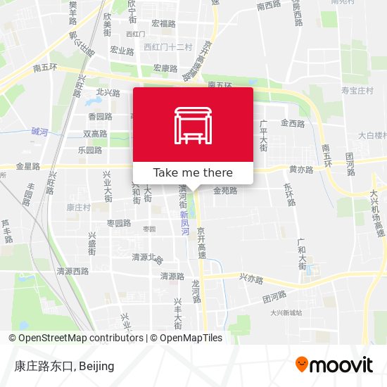 康庄路东口 map