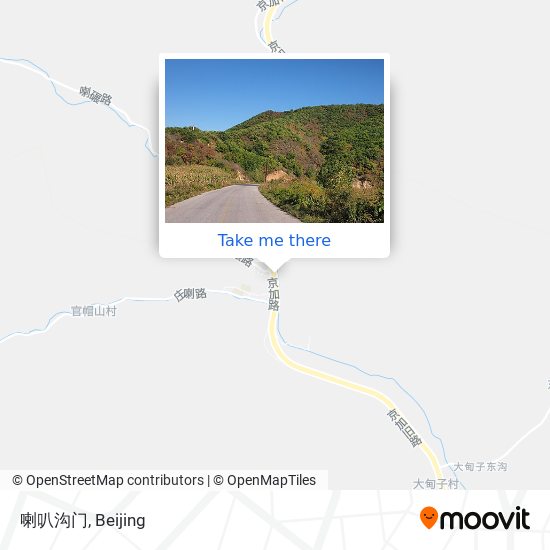 喇叭沟门 map