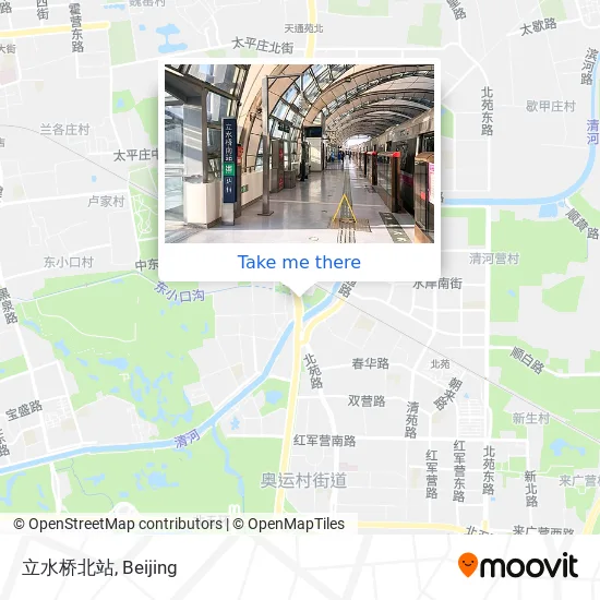立水桥北站 map