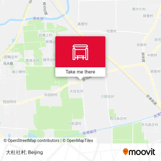大杜社村 map