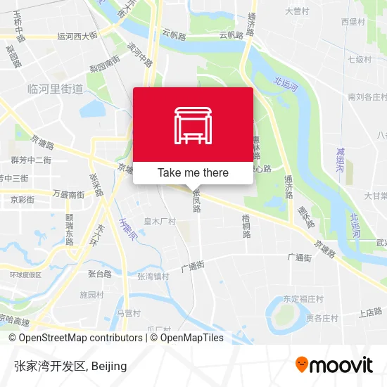 张家湾开发区 map