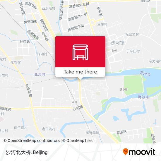 沙河北大桥 map