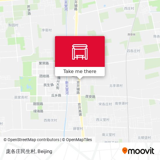 庞各庄民生村 map