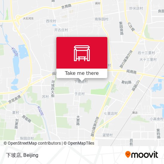 下坡店 map