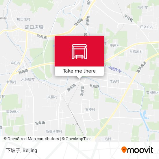 下坡子 map