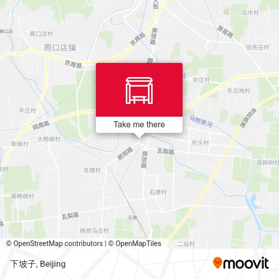 下坡子 map