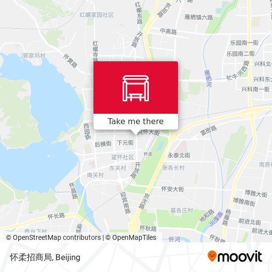 怀柔招商局 map