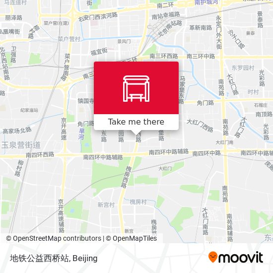 地铁公益西桥站 map
