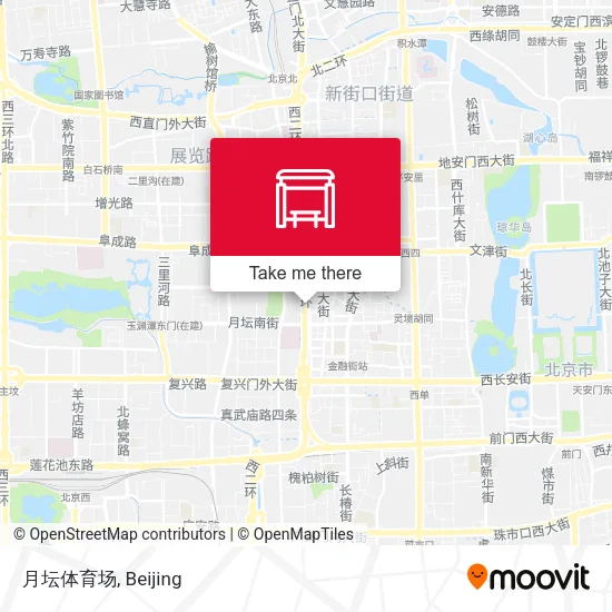 月坛体育场 map