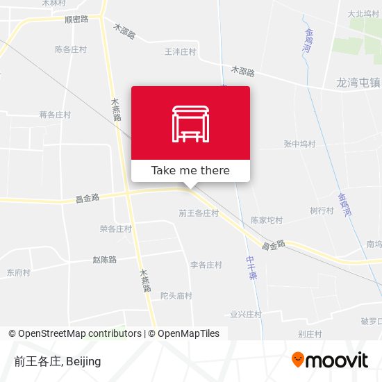 前王各庄 map