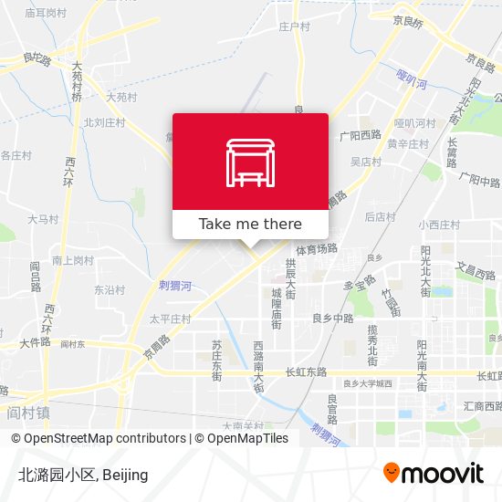 北潞园小区 map