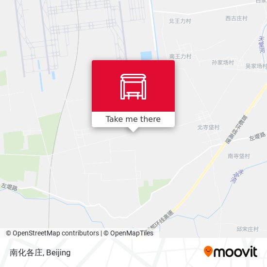 南化各庄 map