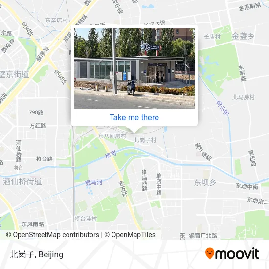 北岗子 map