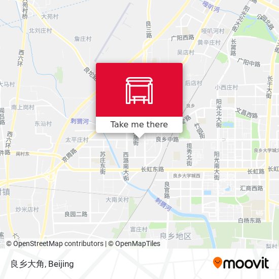 良乡大角 map