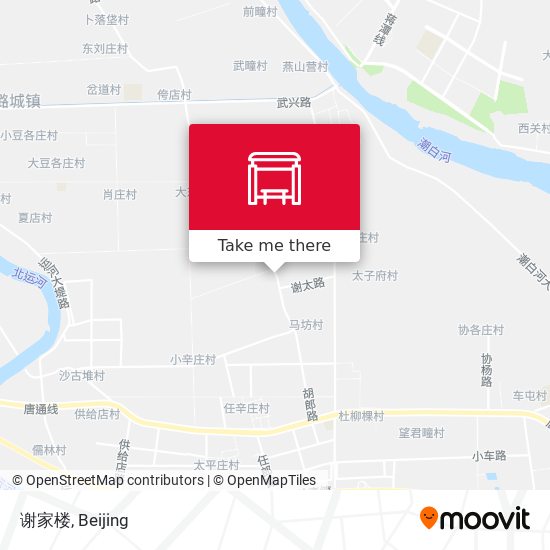 谢家楼 map