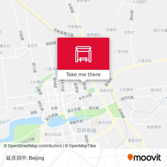 延庆四中 map