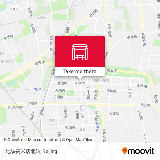 地铁高米店北站 map