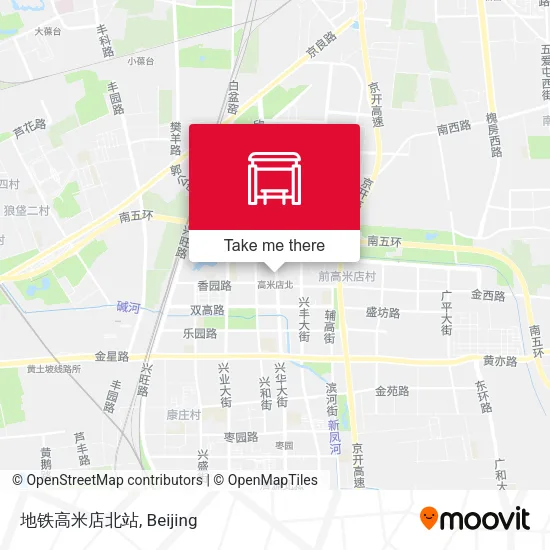 地铁高米店北站 map