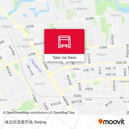 城北回龙观市场 map