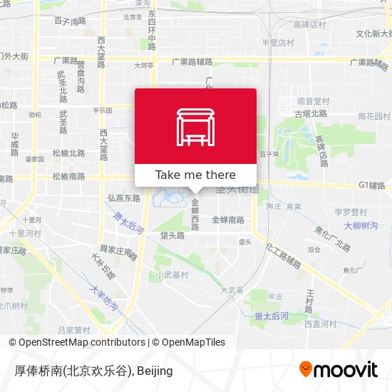 厚俸桥南(北京欢乐谷) map
