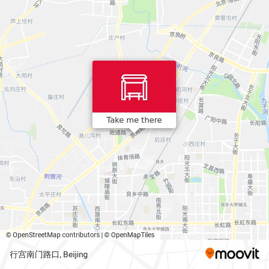 行宫南门路口 map