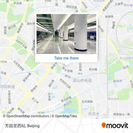 芳园里西站 map