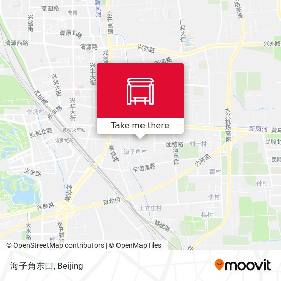 海子角东口 map