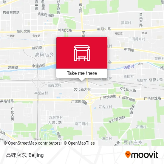 高碑店东 map