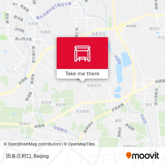 田各庄村口 map