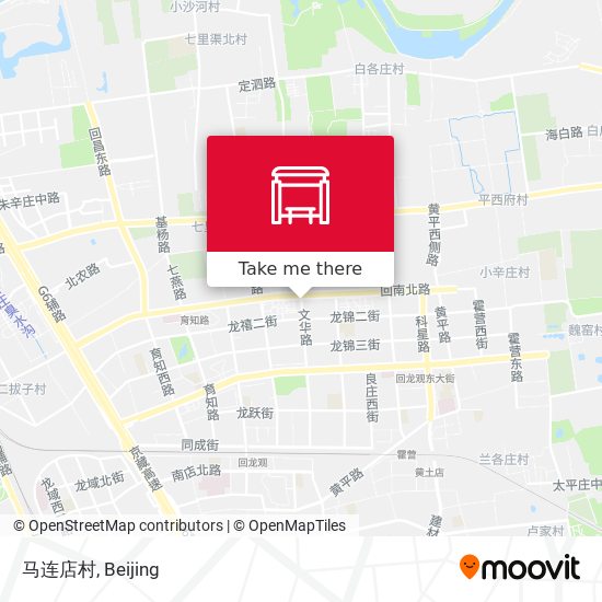 马连店村 map