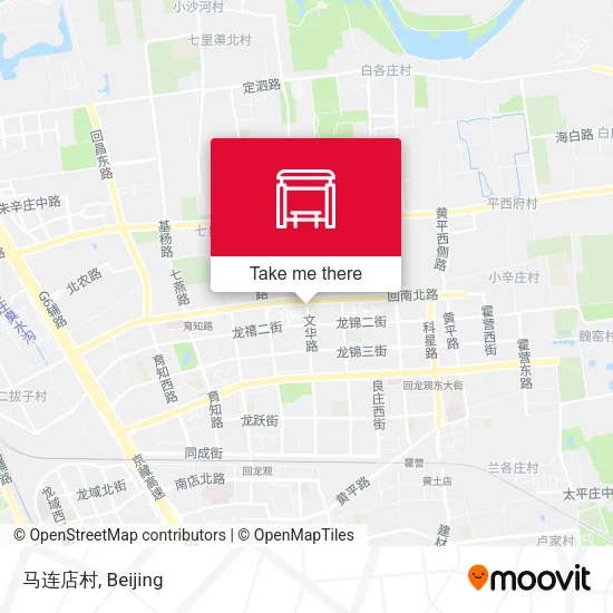 马连店村 map