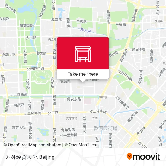 对外经贸大学 map