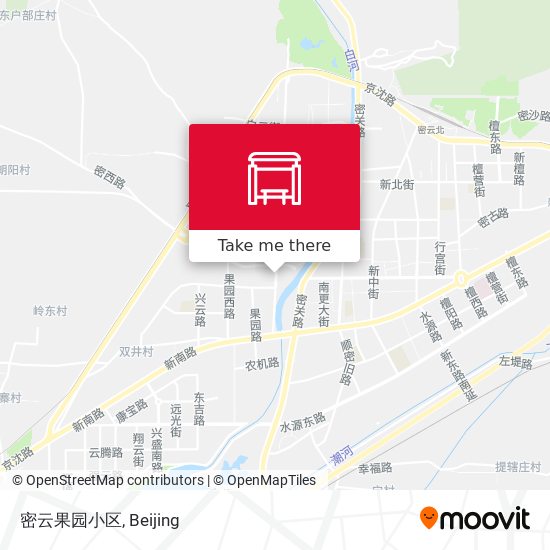 密云果园小区 map