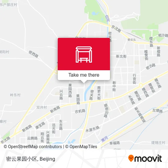 密云果园小区 map