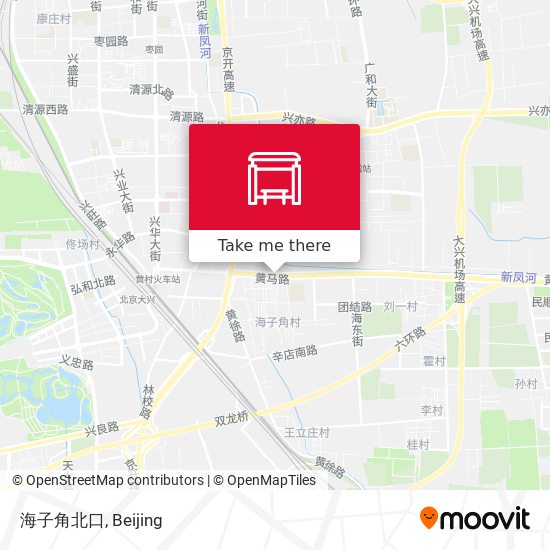 海子角北口 map