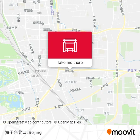 海子角北口 map