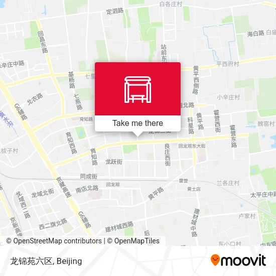 龙锦苑六区 map