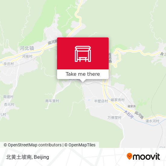 北黄土坡南 map