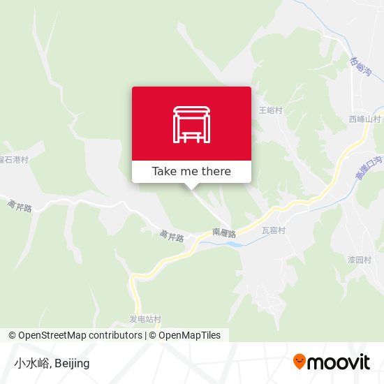 小水峪 map