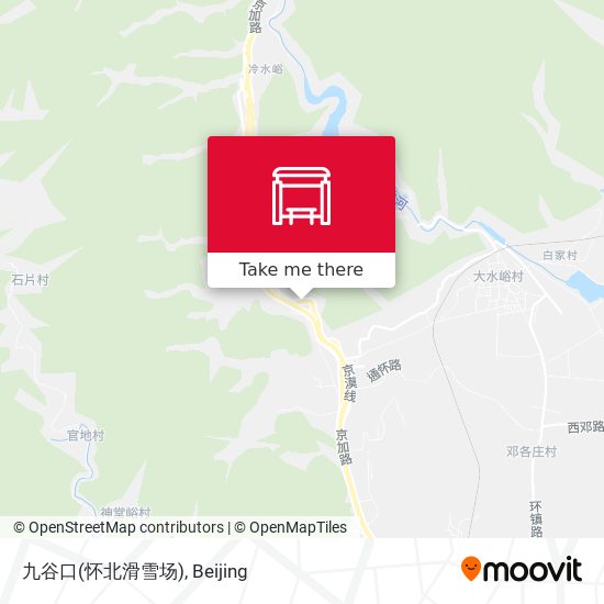 九谷口(怀北滑雪场) map