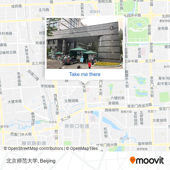 北京师范大学 map